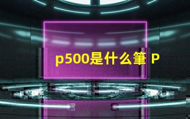 p500是什么筆 P500是什么藥